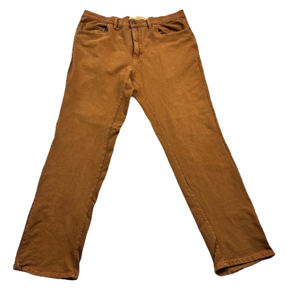 Laguna Men's Brown Cotton Spandex Stretch Jeans Slim Fit Size 40x32 Soft Comfy